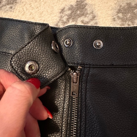 Free People Faux Leather Mini Skirt - Picture 6 of 11